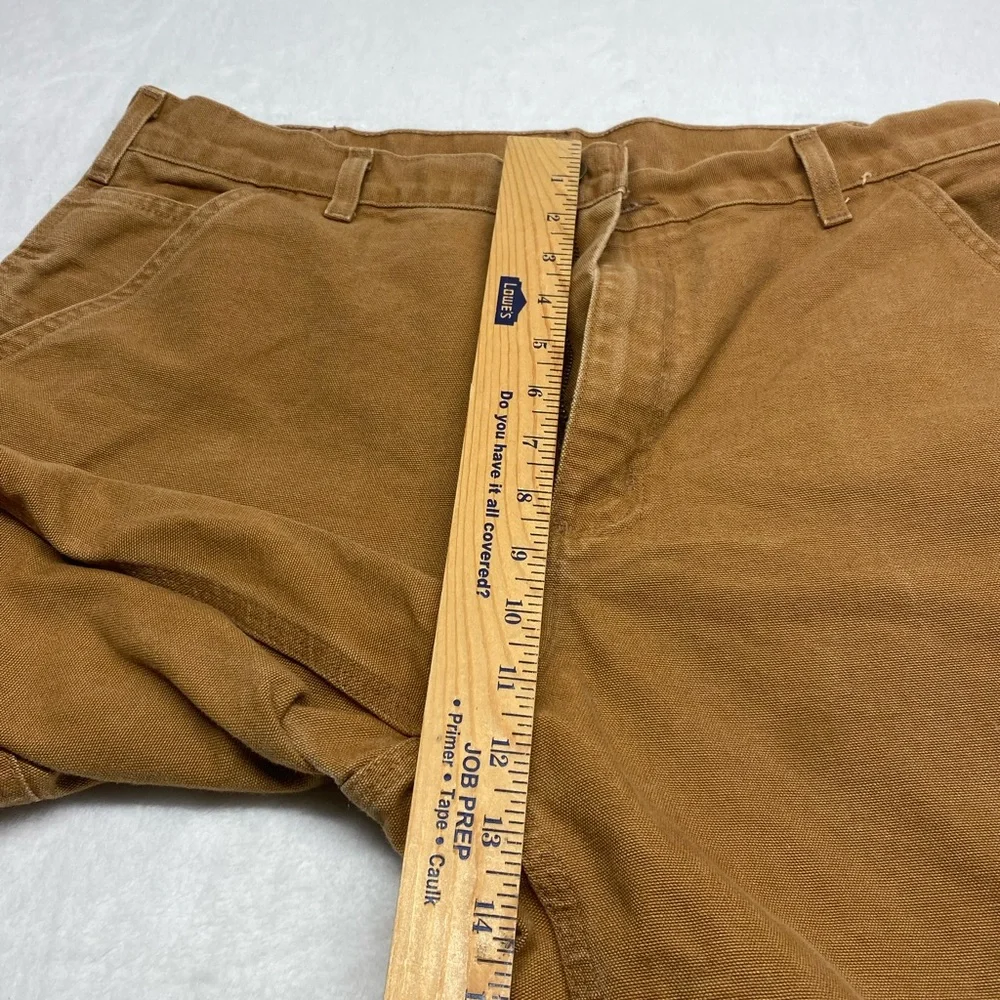 Carhartt Men’s Dungaree Work Pants Size 36x32 Tan - Picture 4 of 6